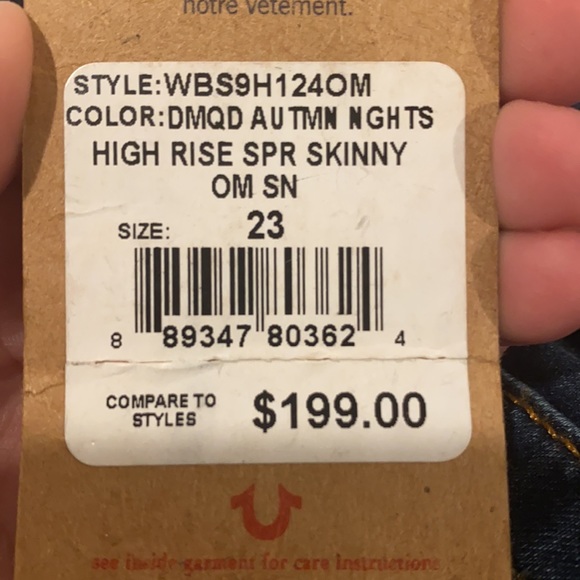 True Religion - high rise skinny jeans - Picture 4 of 4